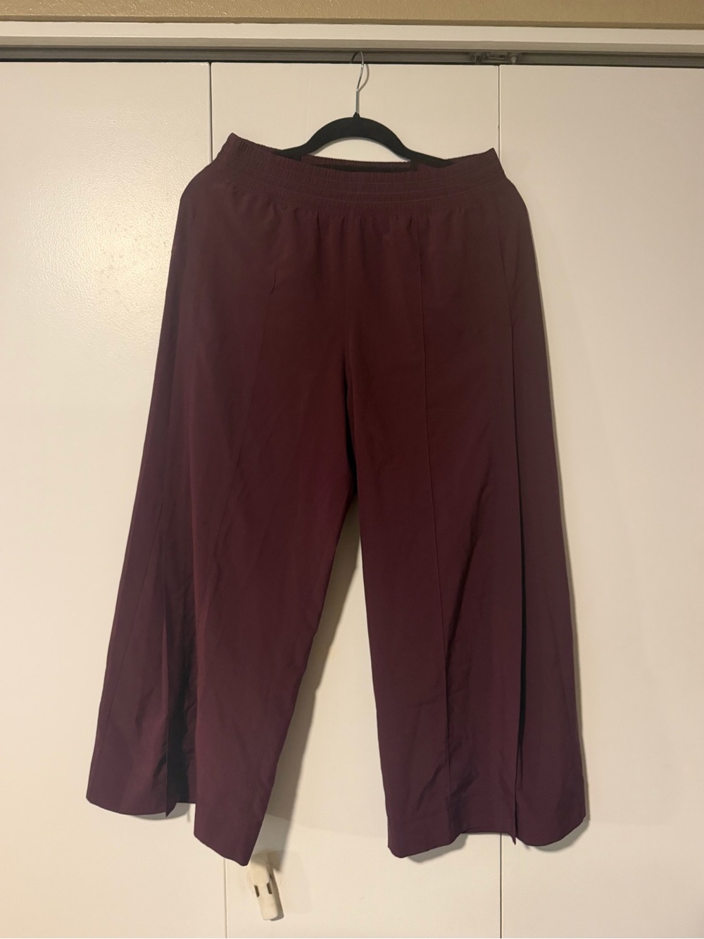 lululemon athletica Wide-Leg Maroon Trousers